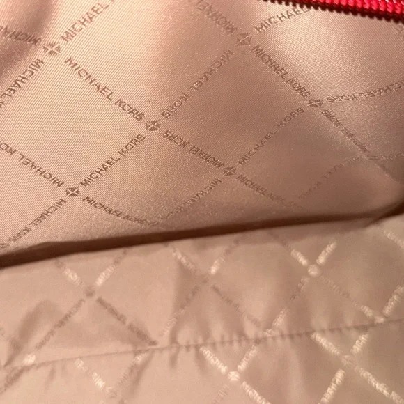 NOT 4 SALE!Michael Kors Jet Set Travel Red Leather Chain Shoulder Bag Large